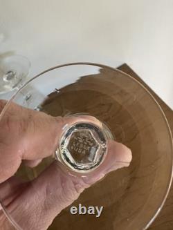 Set Of 10 Vintage Lenox Hayworth Crystal Wine Glasses 6 5/8 Gold Rim