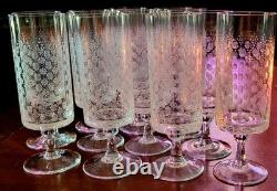 Set Of 13 Rosenthal Motif Romance I Stemmed Wine Water Goblet Glasses Germany
