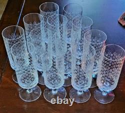 Set Of 13 Rosenthal Motif Romance I Stemmed Wine Water Goblet Glasses Germany