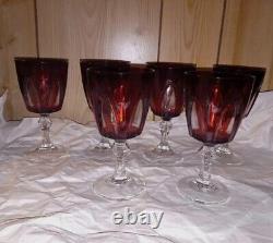 Set Of 26 Vintage Ruby Red Glasses