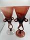 Set Of 2 Vintage Krosno Hand Blown Polish 8 Tall Flutes