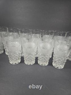 Set Of 48 Wexford Glasses Tumblers, Coupes, Goblets Anchor Hocking Vintage
