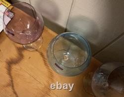 Set Of 4 Marquis Waterford Vintage Ombré Aromatic Balloon Wine Glasses MINT