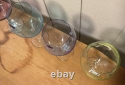 Set Of 4 Marquis Waterford Vintage Ombré Aromatic Balloon Wine Glasses MINT