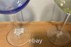 Set Of 4 Marquis Waterford Vintage Ombré Aromatic Balloon Wine Glasses MINT