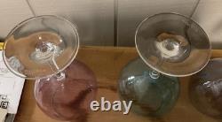 Set Of 4 Marquis Waterford Vintage Ombré Aromatic Balloon Wine Glasses MINT