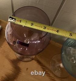 Set Of 4 Marquis Waterford Vintage Ombré Aromatic Balloon Wine Glasses MINT