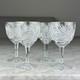 Set Of 4 Vintage Brilliant Deep Cut Wine Glasses ABP W. Germany 5 1/4