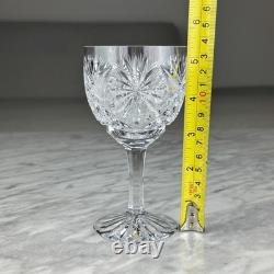 Set Of 4 Vintage Brilliant Deep Cut Wine Glasses ABP W. Germany 5 1/4