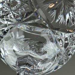 Set Of 4 Vintage Brilliant Deep Cut Wine Glasses ABP W. Germany 5 1/4