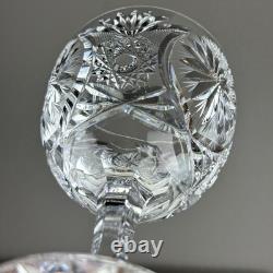 Set Of 4 Vintage Brilliant Deep Cut Wine Glasses ABP W. Germany 5 1/4