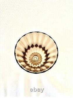 Set Of 4 Vintage Venetian Fluted Wine Glasses