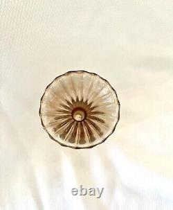 Set Of 4 Vintage Venetian Fluted Wine Glasses