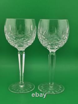 Set Of 4 Vintage Waterford Crystal Lismore Hock Wine Glasses Ireland 7 3/8