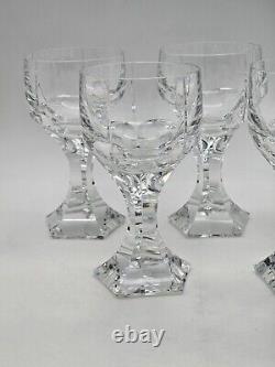 Set Of 5 Baccarat Mercure Style Vintage Wine Glasses 6½