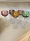 Set Of 5 Bohemian Cut To Clear 8.5 Hock Glasses (unmarked) Nauchtmann/Ajka