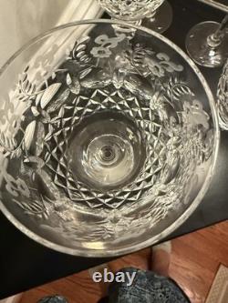 Set Of 6 Perfect 9.25 Rogaska Gallia Crystal Glass wine glasses