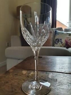 Set Of 6 Vintage Cristal Au Plomb Clear Lead Crystal Cut Wine Glasses