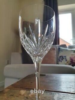 Set Of 6 Vintage Cristal Au Plomb Clear Lead Crystal Cut Wine Glasses