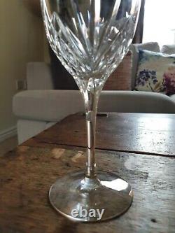 Set Of 6 Vintage Cristal Au Plomb Clear Lead Crystal Cut Wine Glasses