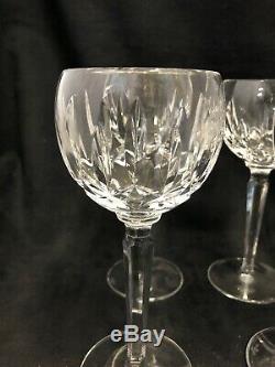 Set Of 6 Vintage Irish Waterford Kildare Wine/hock Glasses 7.5
