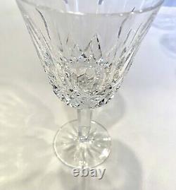Set Of 6 Vintage Waterford Crystal Lismore Claret Wine Goblets 5 7/8 6 oz