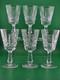 Set Of 6 Vintage Waterford Kylemore Crystal Claret Wine Glasses, 6 in high. VG