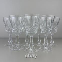 Set Of 7 Waterford Crystal Kenmare Claret Wine Glasses 6 Vintage Ireland