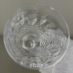 Set Of 7 Waterford Crystal Kenmare Claret Wine Glasses 6 Vintage Ireland