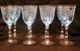 Set Of 8 Vintage Fostoria Navarre Blue Wine Goblets 6 1/2