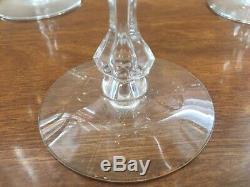 Set Of 8 Vintage Gold Rim Tiffin Franciscan Crystal Westchester Wine Glasses