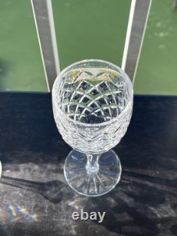 Set Of 8 Vtg Waterford Crystal Powerscourt White Wine Glasses 6 3/8 Ireland