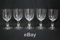 Set of 10 Vintage Angouleme by BACCARAT 6 1/2 Blown Glass Tall Water Goblets
