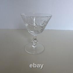 Set of 10 Vintage GRC1 by Grace Wine Glass 4 Cut Leaf B1