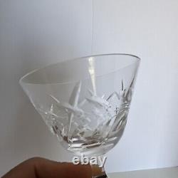 Set of 10 Vintage GRC1 by Grace Wine Glass 4 Cut Leaf B1