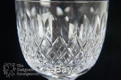 Set of 10 Vintage Tudor England Cut Crystal Wine Glasses Water Goblets Stemware
