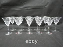 Set of 11 Vintage Orrefors Teardrop Crystal Wine Glasses 6 Signed