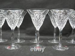 Set of 11 Vintage Orrefors Teardrop Crystal Wine Glasses 6 Signed