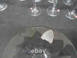 Set of 11 Vintage Orrefors Teardrop Crystal Wine Glasses 6 Signed