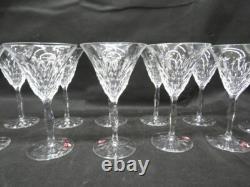 Set of 11 Vintage Orrefors Teardrop Crystal Wine Glasses 6 Signed