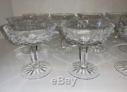 Set of 11 Vintage Waterford Crystal LISMORE Champagne Wine Sherbet Glasses