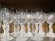 Set of 12 Lenox Swan Lake Crystal Water/Wine Glasses Frosted Stems 7-5/8 x 3