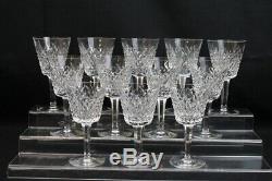Set of 12 Vintage ALANA 5 7/8 Claret Wine Glasses by WATERFORD Ireland