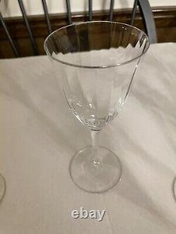 Set of 12 Vintage Gorham Laurin Platinum Wine Glasses and Water Goblets