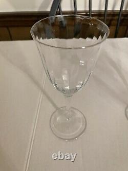 Set of 12 Vintage Gorham Laurin Platinum Wine Glasses and Water Goblets