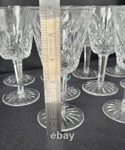 Set of 12 Vintage Waterford Lismore Wine Glasses 5 7/8 Ireland Matched Set