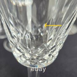 Set of 12 Vintage Waterford Lismore Wine Glasses 5 7/8 Ireland Matched Set
