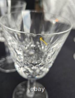 Set of 12 Vintage Waterford Lismore Wine Glasses 5 7/8 Ireland Matched Set