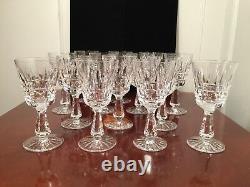 Set of 14 True Vtg WATERFORD CRYSTAL Kylemore 6-inch Claret Sherry Wine Glasses