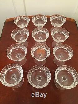 Set of 15 Vintage WATERFORD CRYSTAL Alana Champagne Wine Sherbet Glasses
